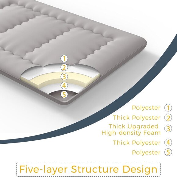 6" Extra Thick Japanese Floor Mattress - Picture 4 of 6